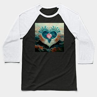 Water Hearts Of Love 2 Baseball T-Shirt